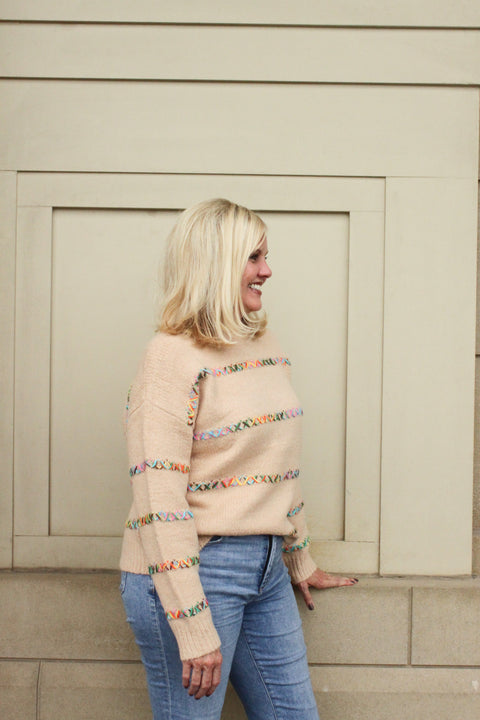 Stitching Detail Sweater