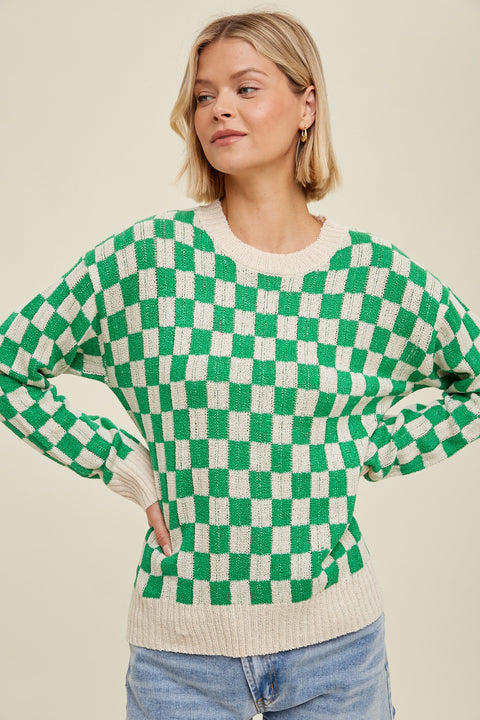 Checkered Pullover