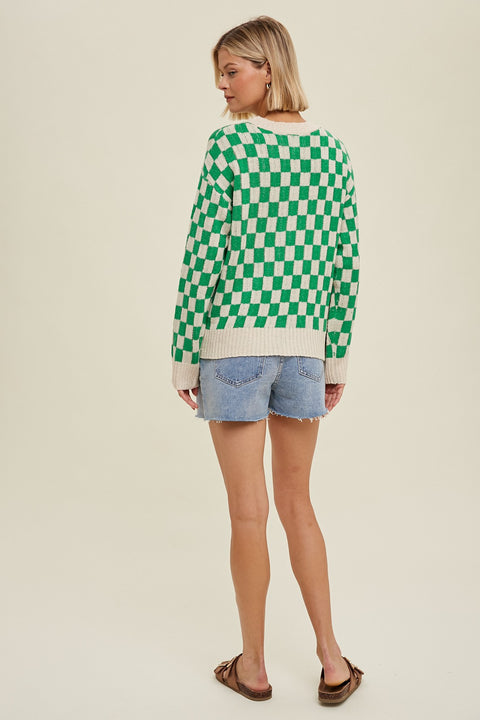 Checkered Pullover