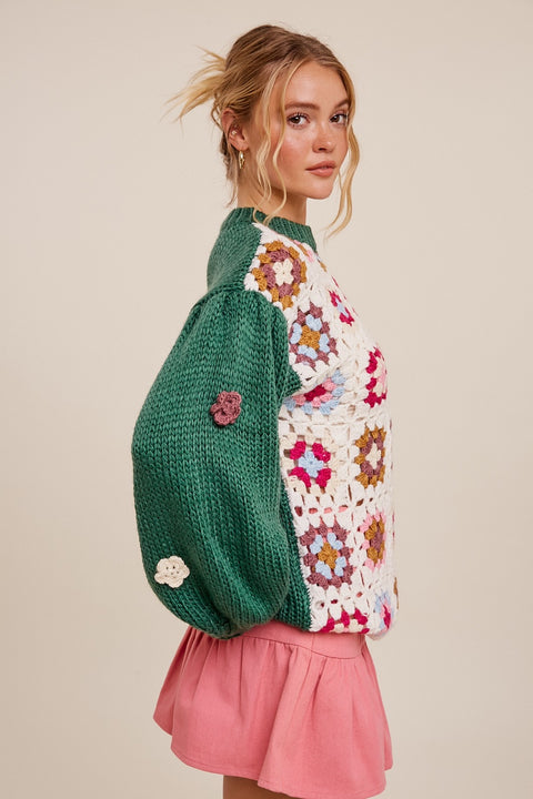 Handmade Crochet Knit Sweater