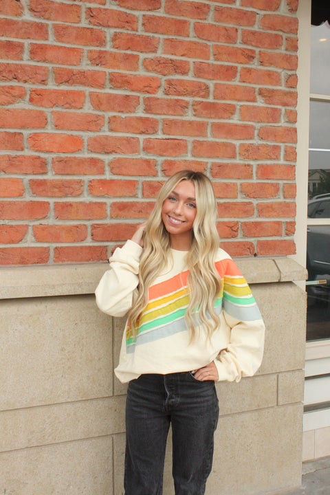 Counting Rainbows Knit Sweater