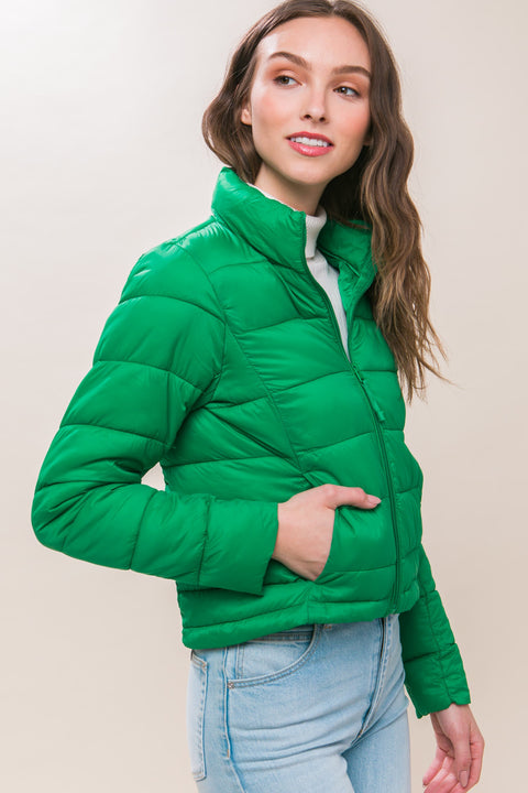 Green Puffy Jacket