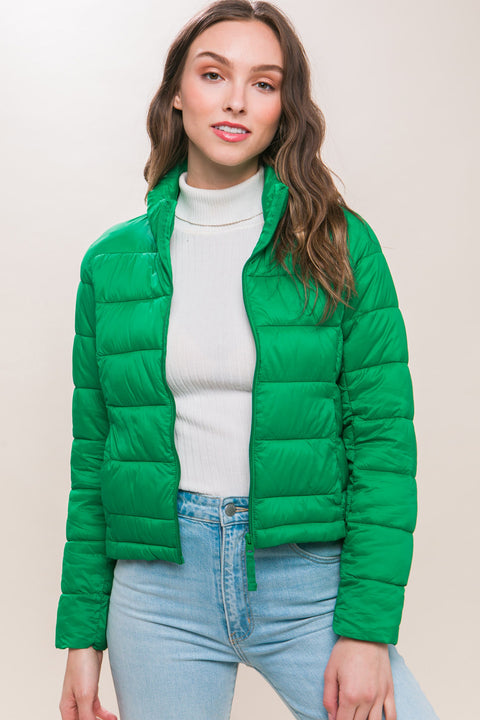 Green Puffy Jacket