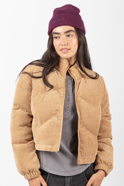 RIBBED JACKET MOCHA