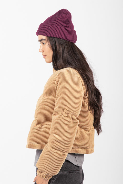 RIBBED JACKET MOCHA