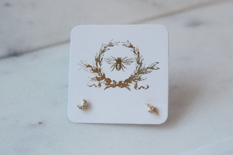 Moon & Lightening Studs