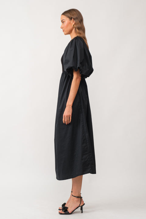Ribbed BLK Sweater Top Dress