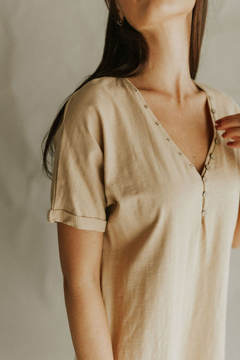 Camel T-Shirt Dress