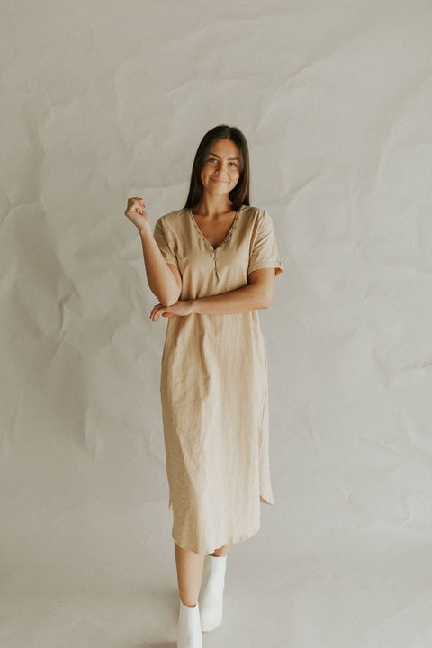Camel T-Shirt Dress