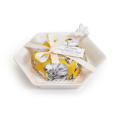 Bee Clean Honey Soap and Dish