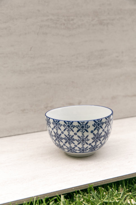 Abbott Blue and White Motif Bowls