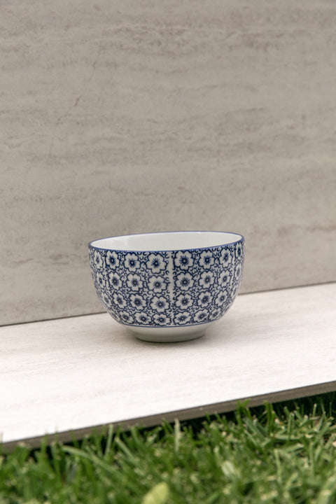 Abbott Blue and White Motif Bowls