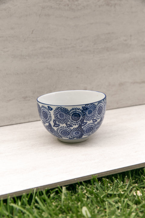 Abbott Blue and White Motif Bowls