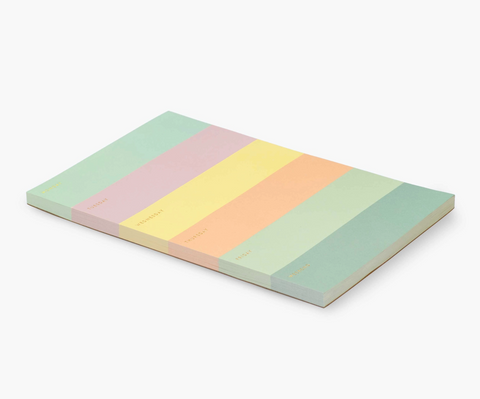 COLOR BLOCK WEEKLY MEMO NOTEPAD