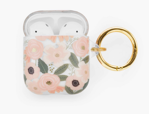 Clear Wildflowers Airpod Case