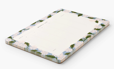 Hydrangeas Weekly Desk Pad