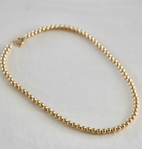 Katie Waltman Gold Ball Necklace