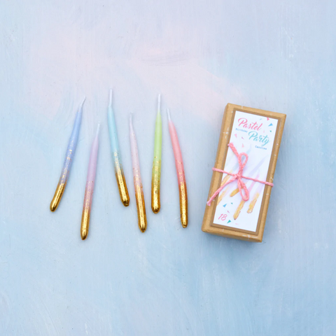 Pastel Party Candles SM.