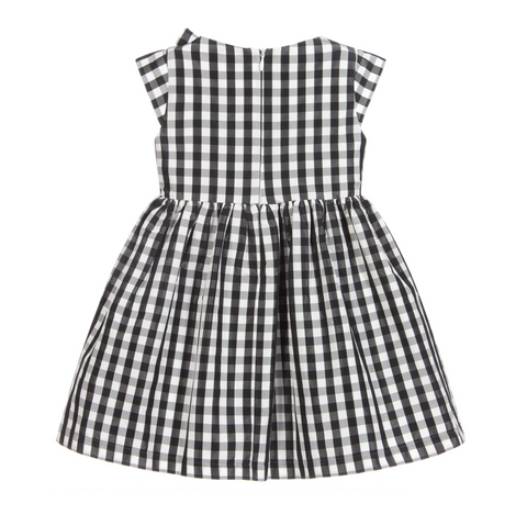 Vichy Dress Black And White