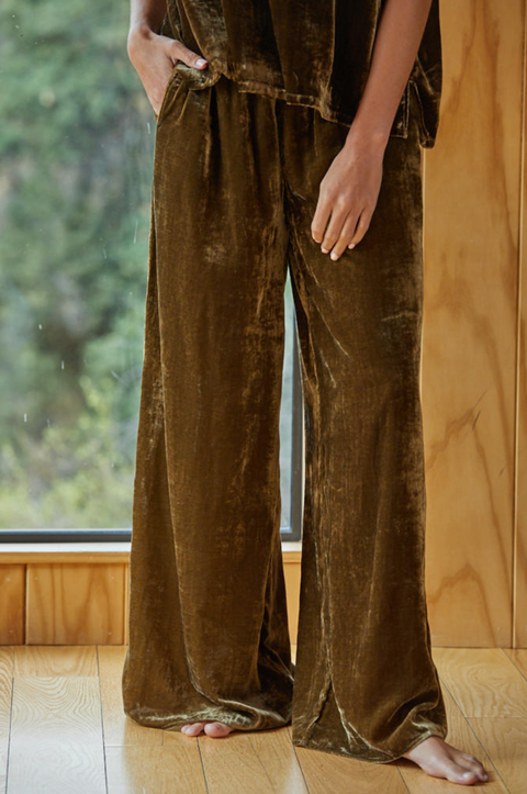 Verona Velvet Pants Bronze