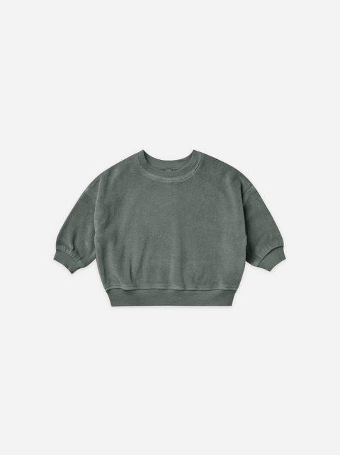 Velour Relaxed Sweatshirt Dusk