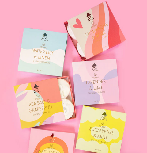 Shower Steamer Set/4 Sea Salt + Grapefruit