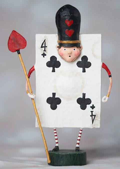 "Four of Clubs" Lori Mitchell Figurine