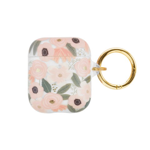 Clear Wildflowers Airpod Case