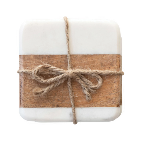 Marble/Acacia Coasters