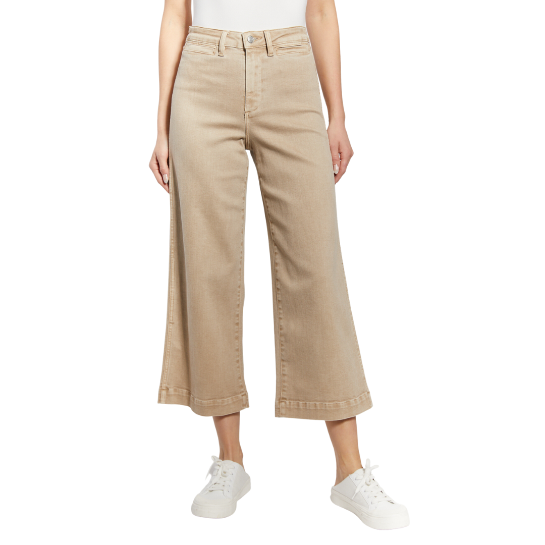Amy Fashion - Wide Leg Crop Pants Comfy Drawstring Lounge Pajama
