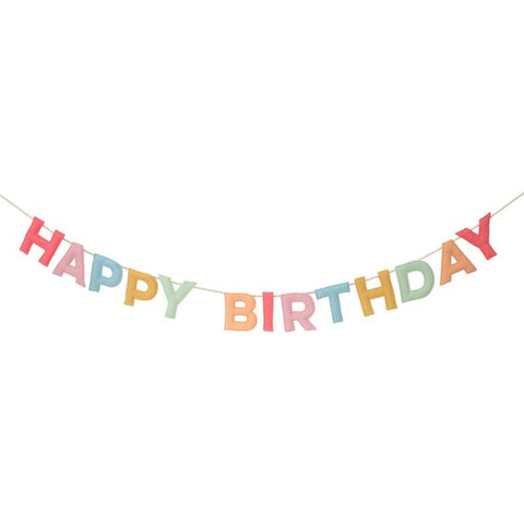 Felt Happy Birthday Garland