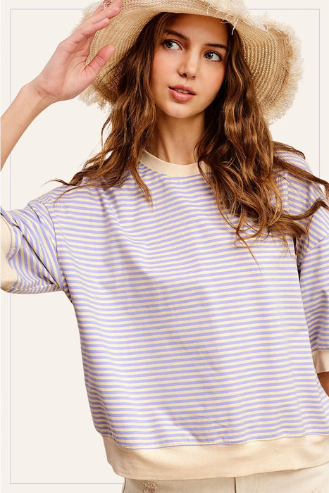 Loose Fit Striped Top
