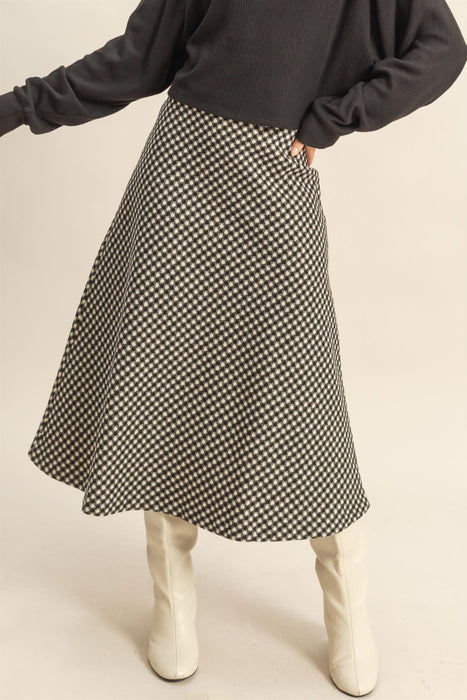 Houndstooth Skirt