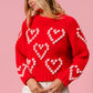 POM POM HEART SWEATER