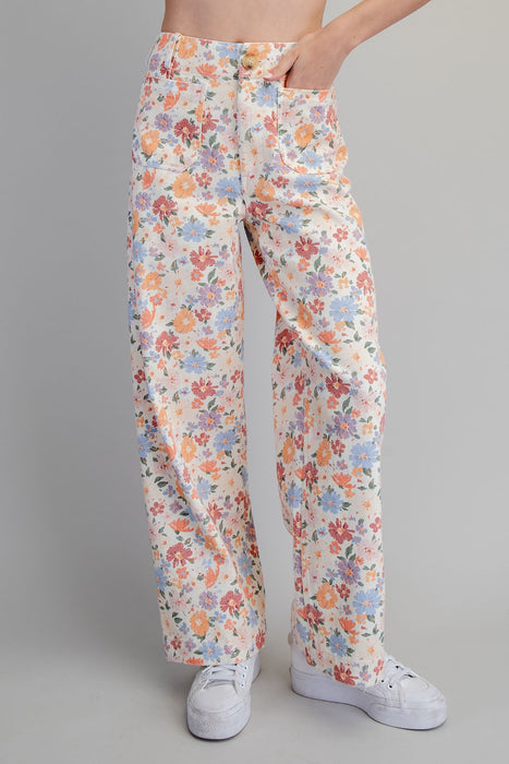 High Waisted Wide Leg Jean