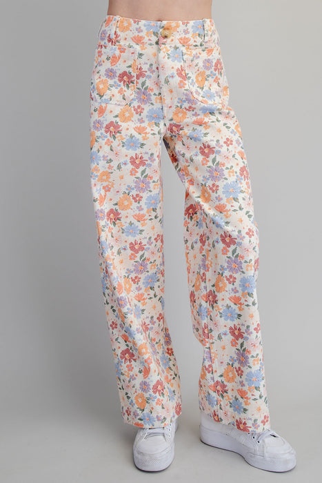 High Waisted Wide Leg Jean