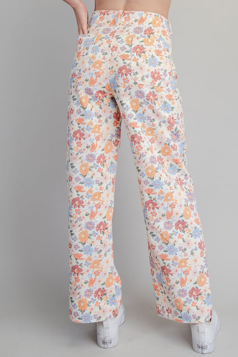 High Waisted Wide Leg Jean