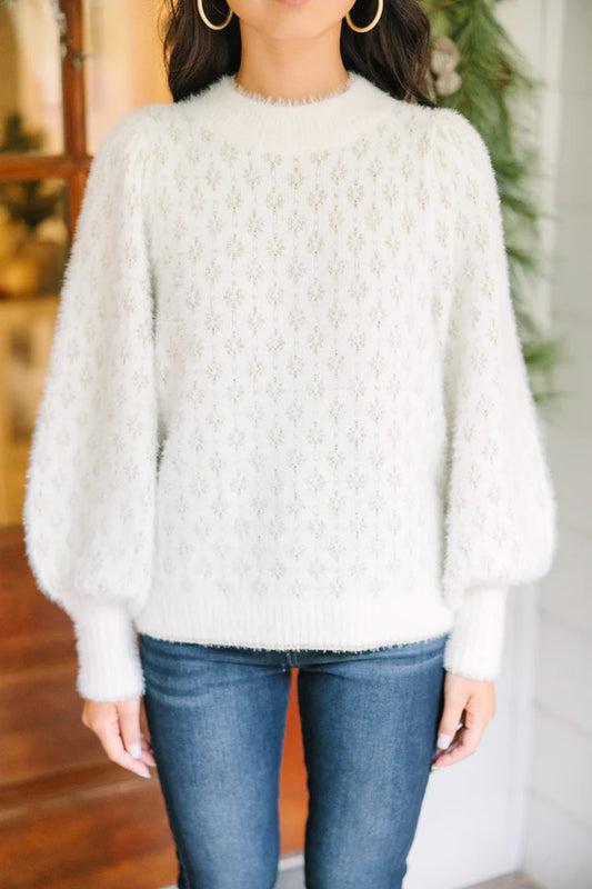 FLOWER PULLOVER SWEATER