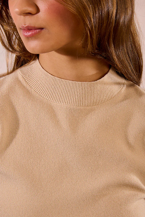 Ribbed SS Sweater