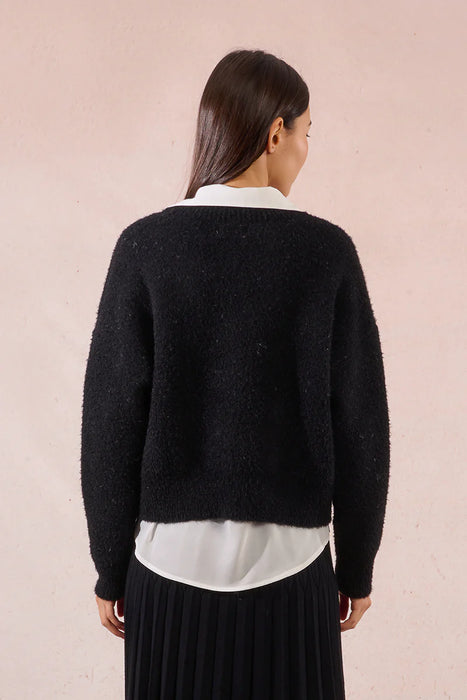 Cardigan With Grey Heart