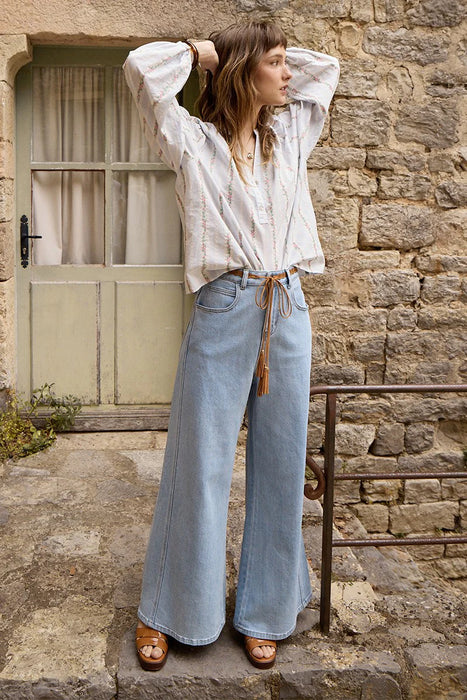 Woven Denim Pant