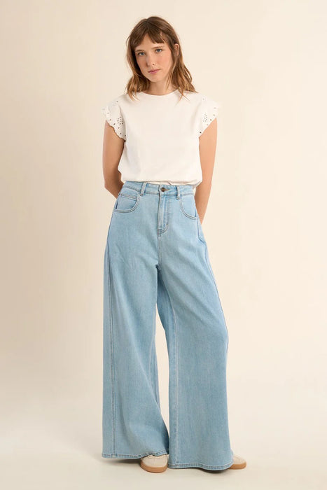 Woven Denim Pant