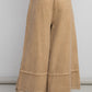 MINERAL WASHED KNIT WIDE LEG PANT