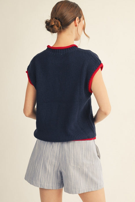 Flag Sweater Vest