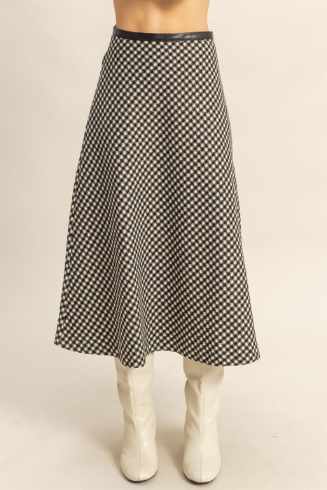 Houndstooth Skirt