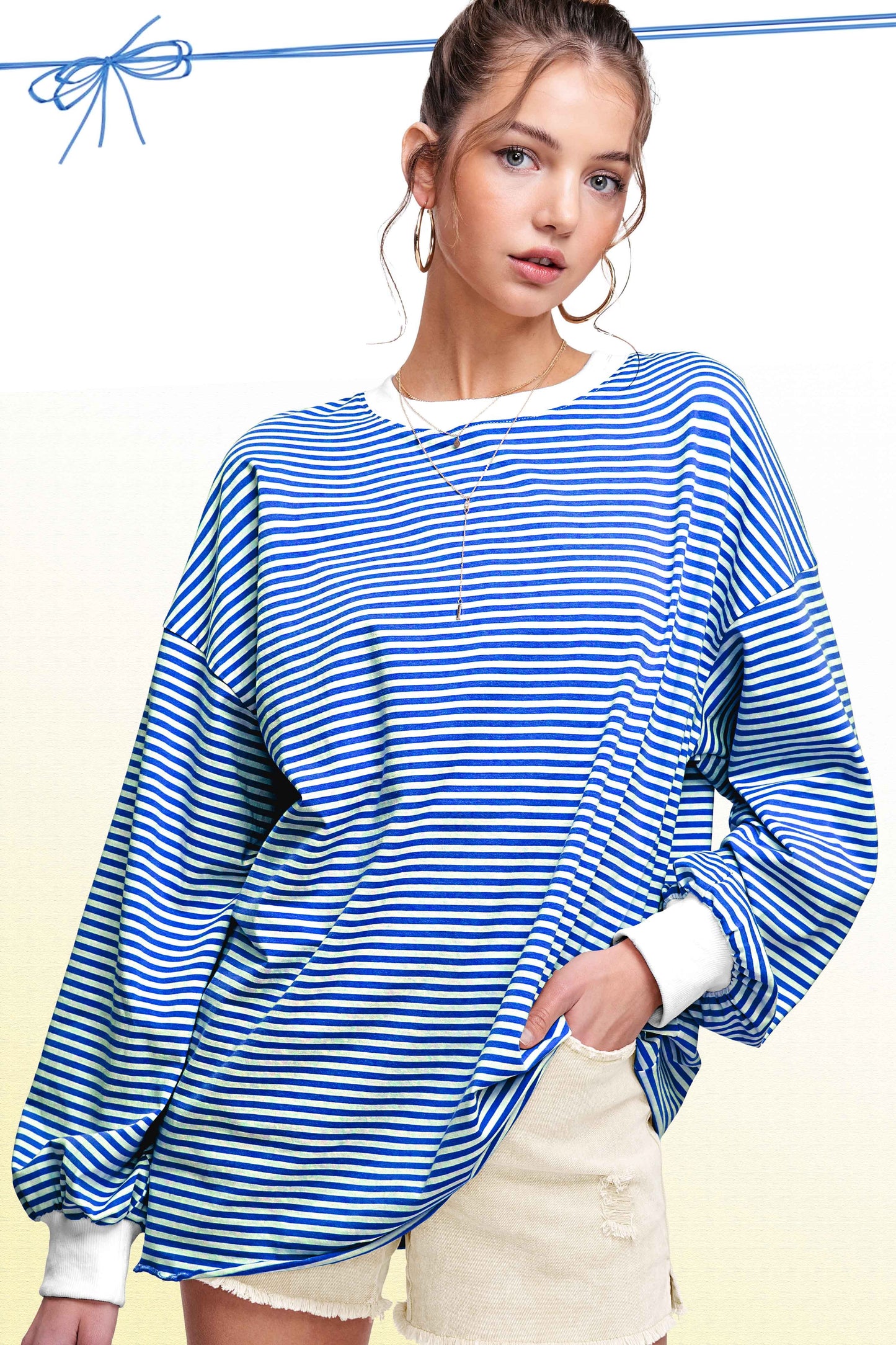 OVERSIZED STRIPED TOP