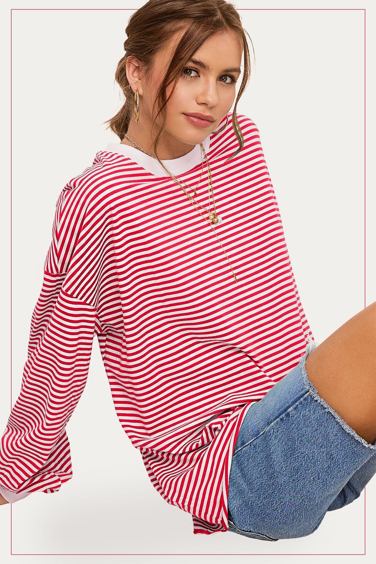 OVERSIZED STRIPED TOP