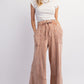 MINERAL WASHED WIDE LEG PANT