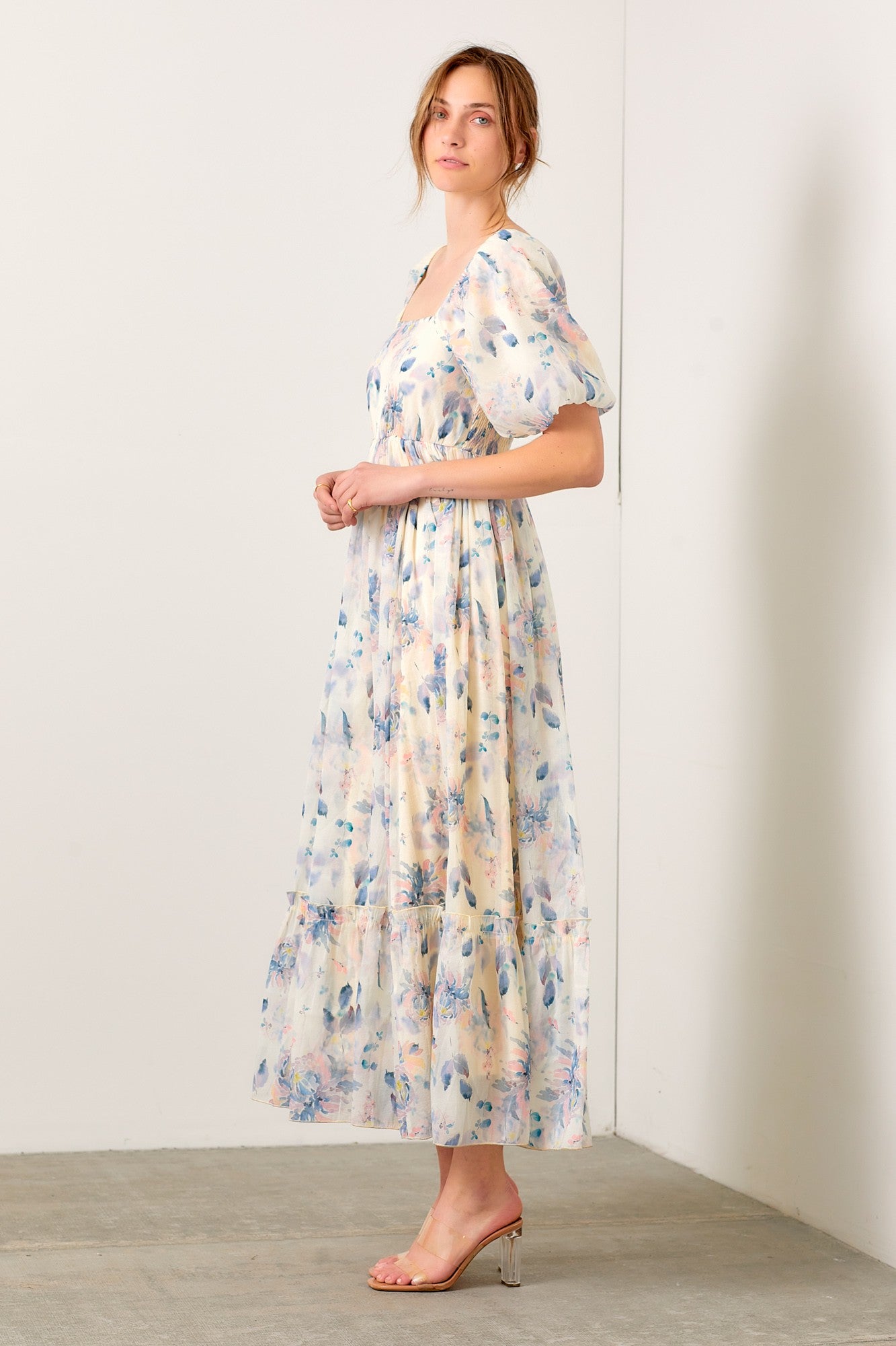 SQ NK FLORAL MAXI DRESS