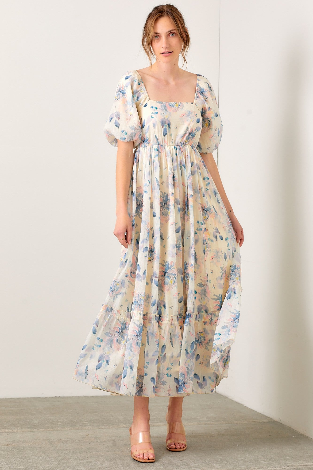 SQ NK FLORAL MAXI DRESS